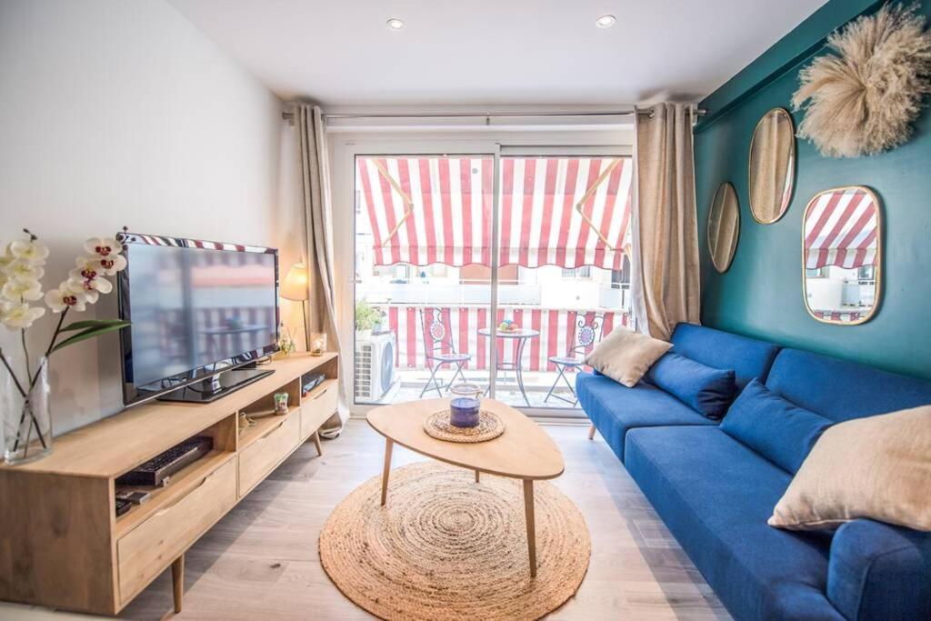 4 Couchages Climatise Direct Plage Wifi Parking Antibes Esterno foto