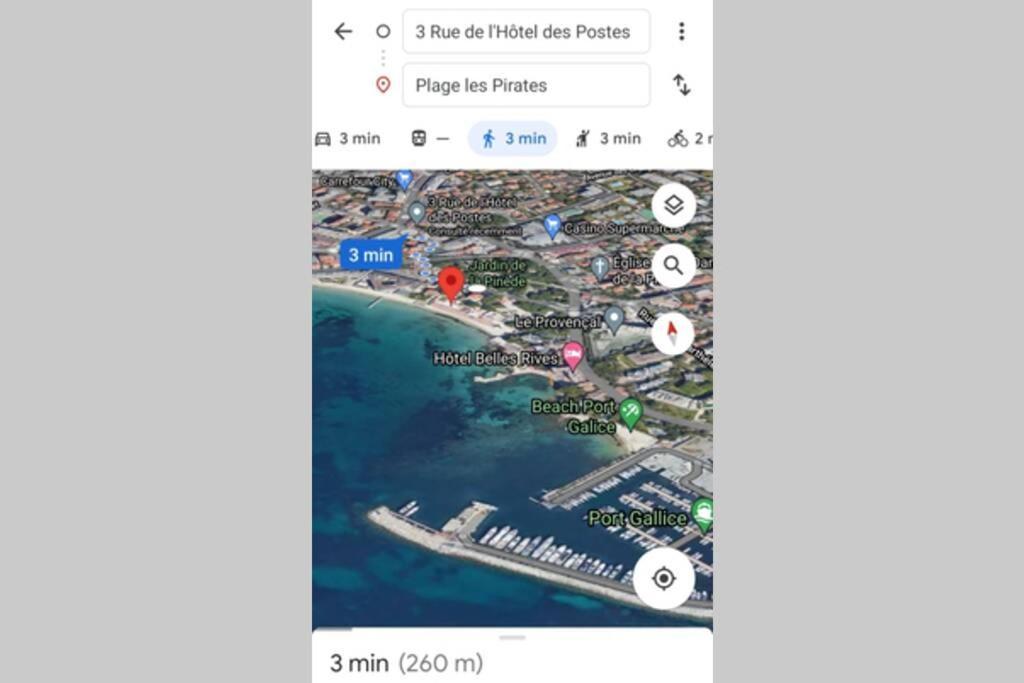 4 Couchages Climatise Direct Plage Wifi Parking Antibes Esterno foto